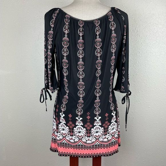 Studio 1940 Boho Tunic Top Size M EUC - Picture 5 of 6